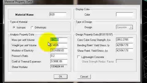 Etabs - Chương 2 - Bài 3 - Khai báo vật liệu