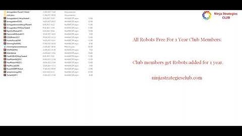 All Robots Free for 1 Year Club Members - Ninja Trader 8 Best Strategy for Live Trading