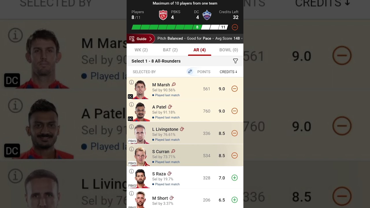 KXIP vs DC dream 11 team today||dc vs kxip dream 11 team fantasy||kxip vs dc dream11 team