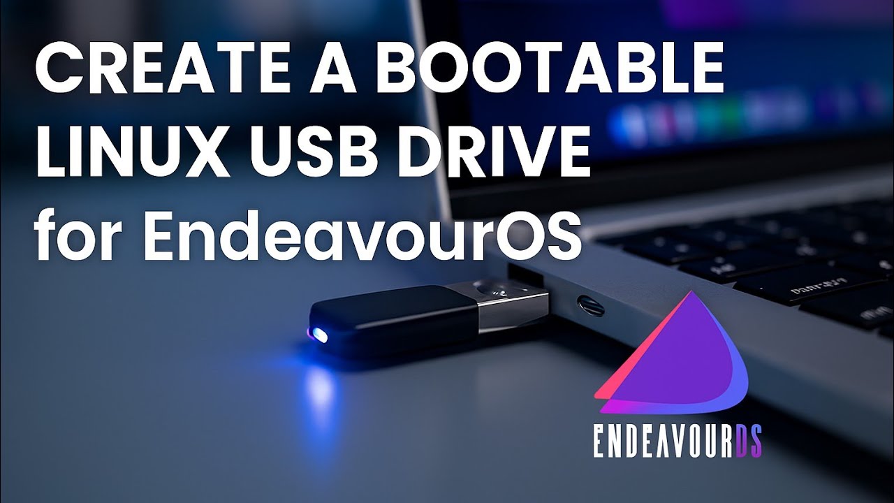 How to make linux bootable usb drive for EndeavourOS - YouTube
