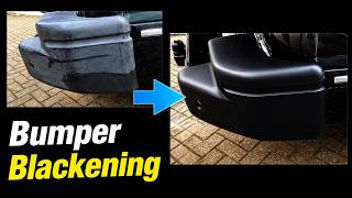 How to Blacken Car Bumpers - A Surprisingly Good Way