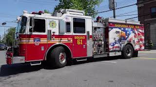 FDNY Squad 61 Responding With a Quick Turnout