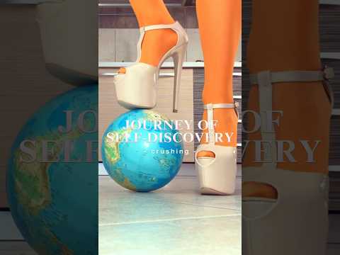 Pea vs. Paper Reality! Sandal High Heels Crushing Things! Oddly Satisfying! ASMR