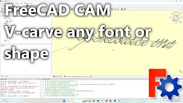 CNC V-Carve Text & Shapes – FreeCAD Ep.16 | CAM Engrave Workflow