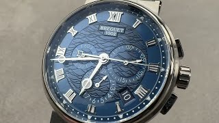 Breguet Marine Chronograph 5527BB/Y2/9WV Blue Dial Breguet Watch Review