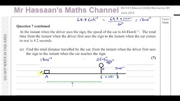 6677/01, Edexcel, M1, (GCE), June 2019, Q7 Kinematics, suvat