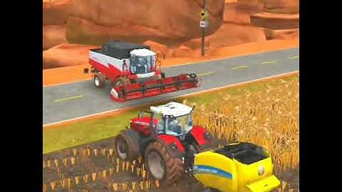 Harvesting wheat & making straw bales in farming Simulator 18 ll #shorts  ll #fs18
