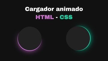 Loader Spinner Animado con HTML y CSS