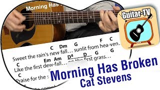 21.1 Morning Has Broken - Cat Stevens,  Cover • Lyrics • Chords • Tutorial • Gitarre lernen