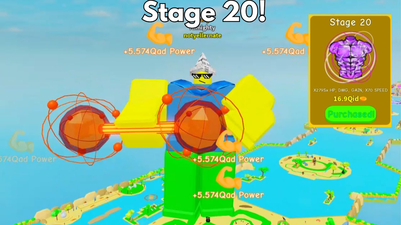 Got Stage 20 - No Limit Lifting Simulator!
