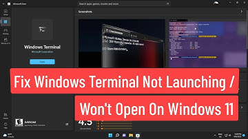 Fix Windows Terminal Not Launching / Not Working On Windows 11