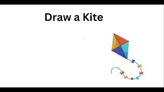 Draw a Kite step to step learn and use Arcylic Paints