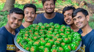 STUFFED CAPSICUM | Bharela Capsicum Marcha Nu Shaak | Village Rasoi