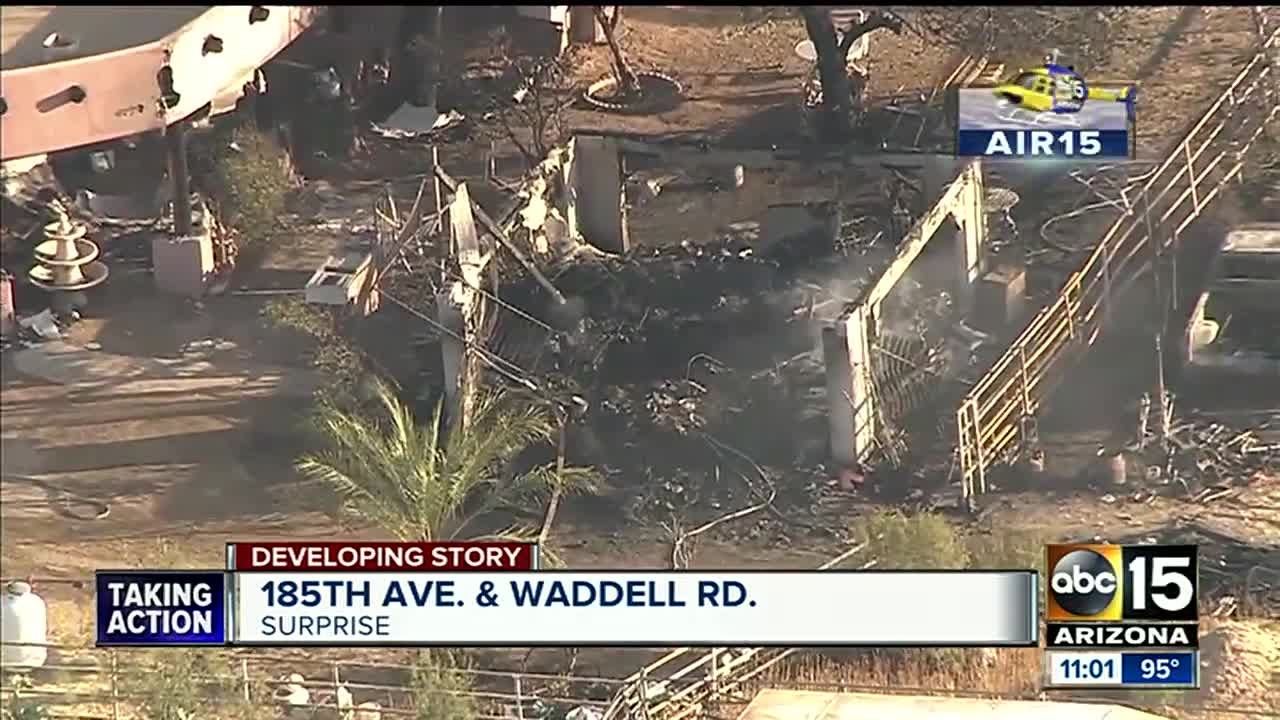 Man found dead after house fire in Surprise - YouTube