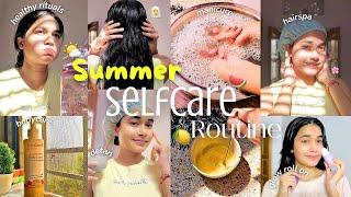 My SUMMER Self Care Routine 🌞🍉🌸 Haircare, Skincare & Bodycare Glow Up! 🌤️🌻😍