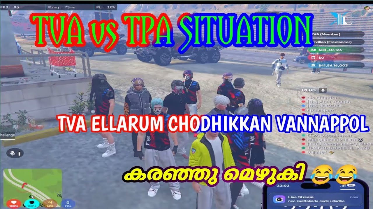TVA vs TPA SITUATION ആയപ്പോൾ 😱 #tva #gta #eaglegaming #roleplay #trending #funny #mrzthoppi #kva 