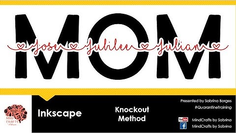 Knockout Inkscape #MindCraftsbySabrina #QuarantineTraining