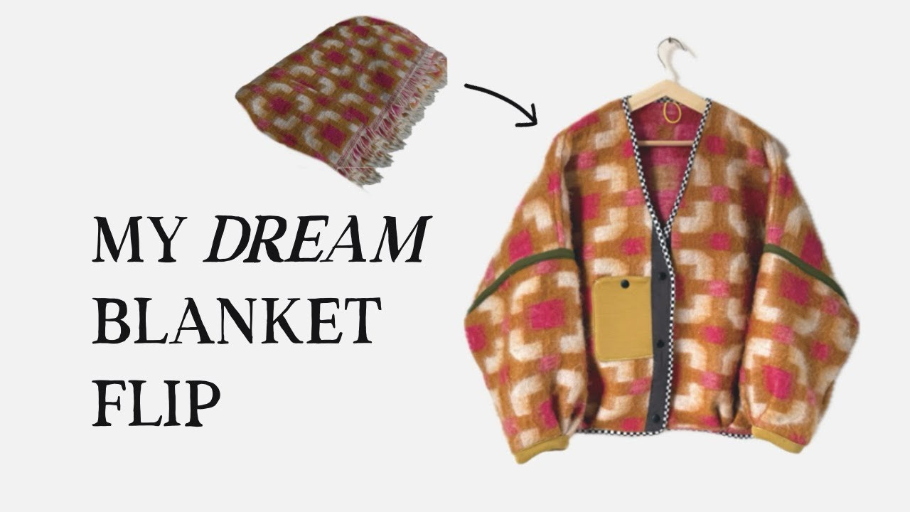 How I Turned a Blanket into a Cosy Cardigan | Easy Sewing · Episode One