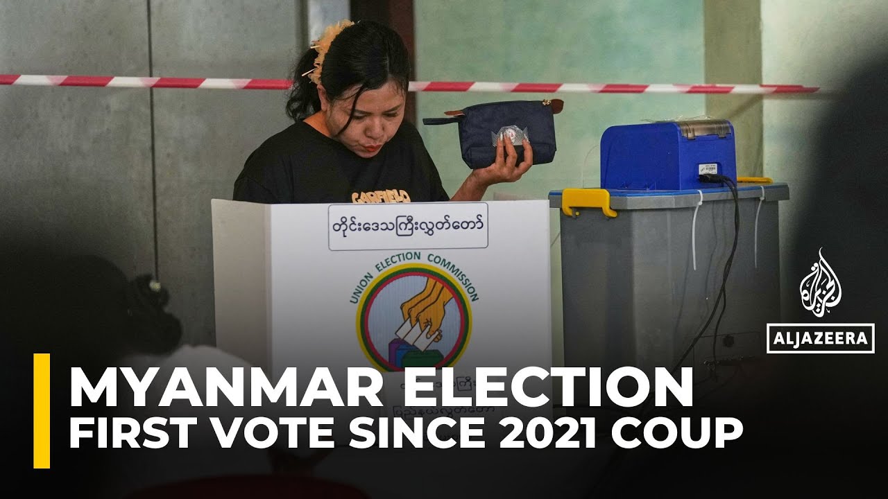 Voting underway in Myanmar as polls open for first general election since 2021 military coup