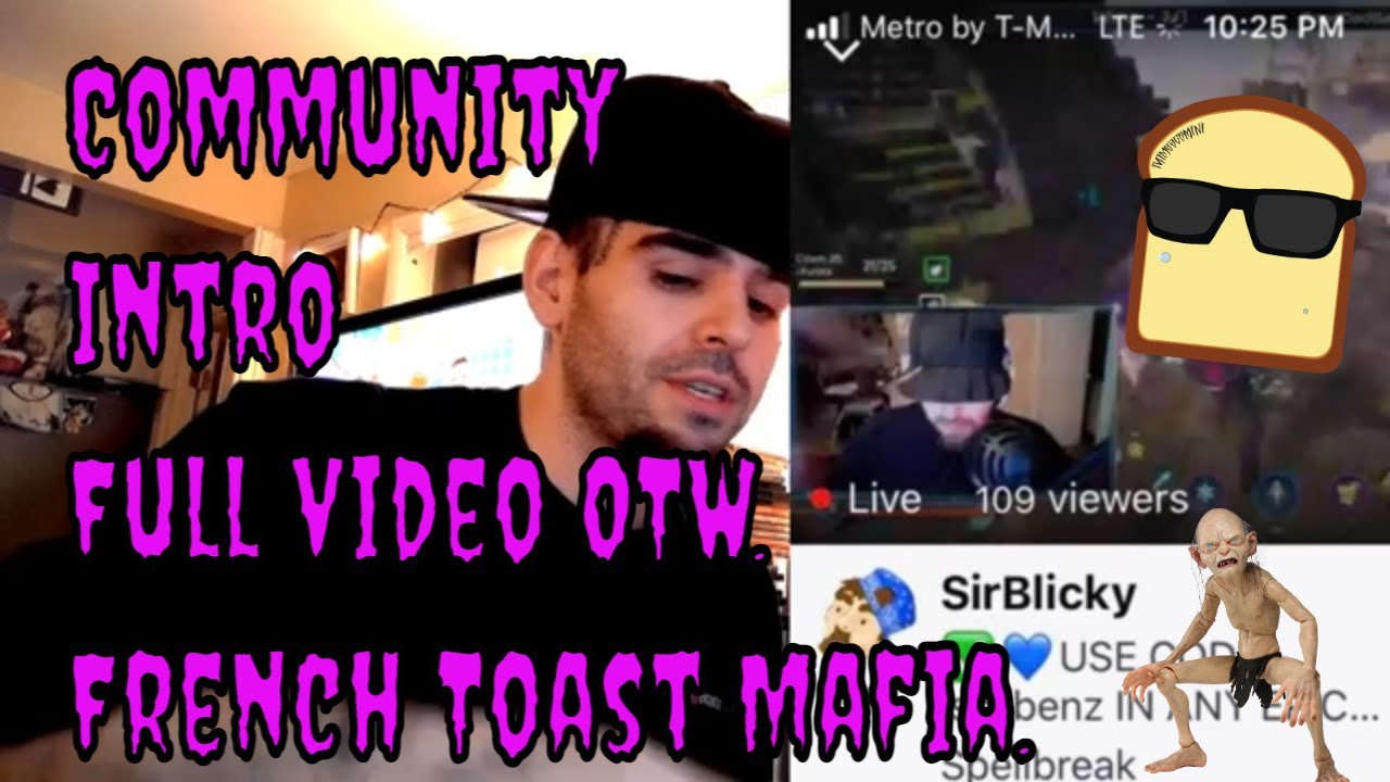 French Toast Mafia Gaming Community INTRO Discord + YouTube