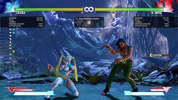 STREET FIGHTER V laura extended command throw range during v trigger