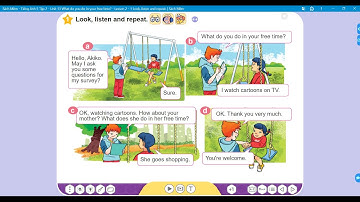 Bài đối thoại Unit 13: What do you do in your free time? - Lesson 2 | Tiếng Anh 5