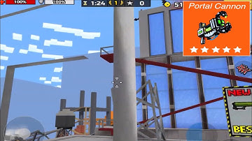 How to glitch in a wall in Parkour City! With the Portal Cannon! | Pixel Gun 3D GLITCHES