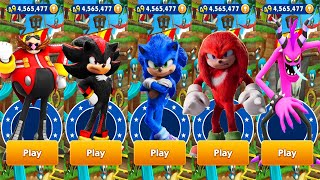 Sonic Dash - Movie Shadow vs Movie Sonic vs Movie Knuckles vs All Bosses Zazz Eggman - Gameplay