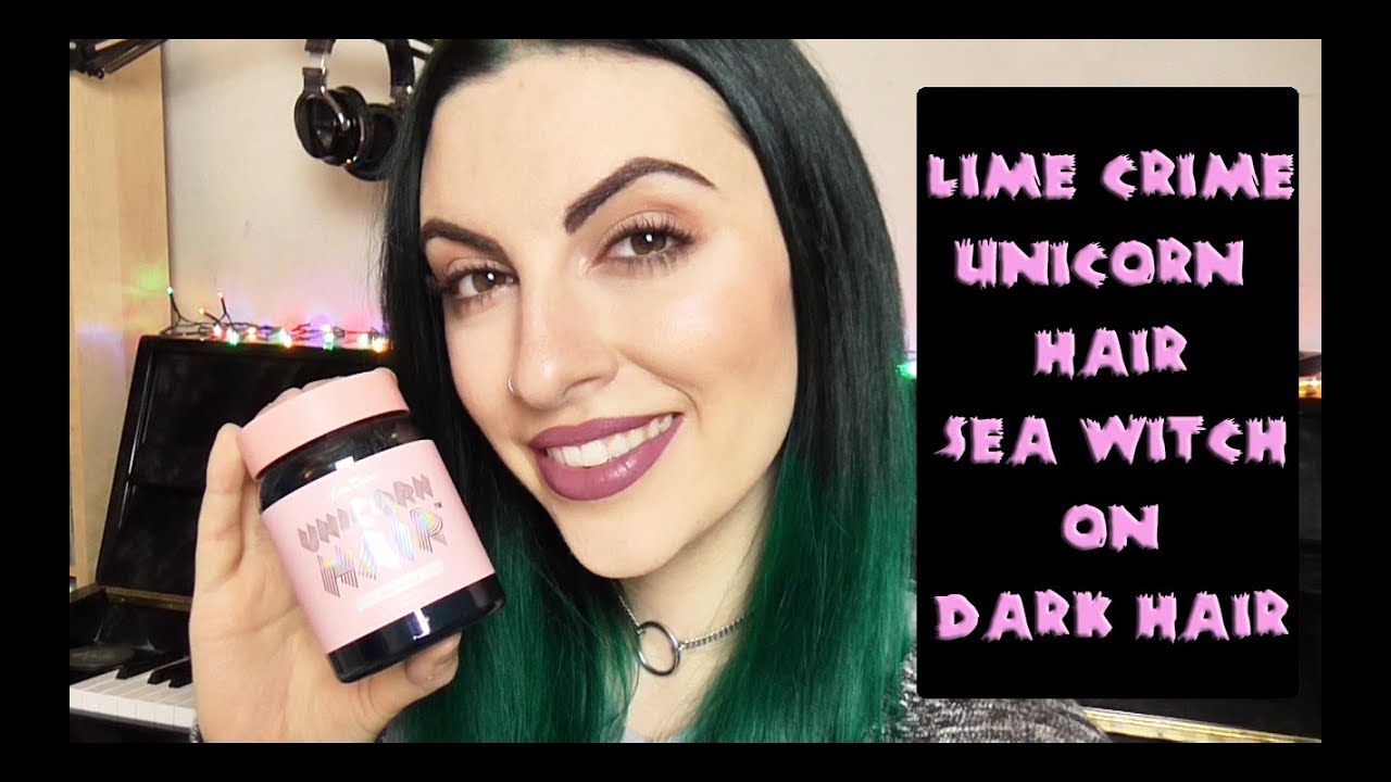 Lime Crime Unicorn Hair Dye - Sea Witch - wide 3