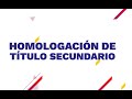 Homologacin secundario