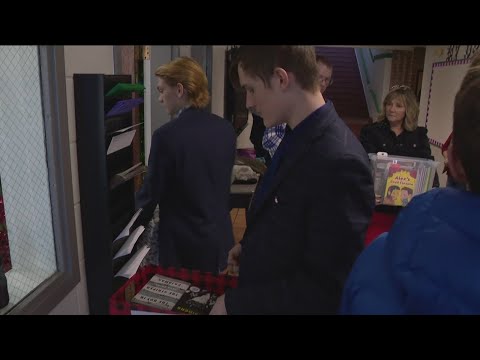 St. Francis students deliver donated books to Gesu Catholic School for 7th annual Advent Book Drive