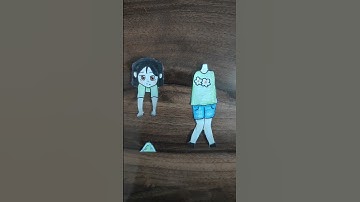 Thumbnail of Turning myself into a hanging paper doll #art #sketch #diy #shorts