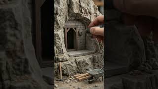From Solid Rock to Tiny House 🏠 | Miniature Construction Timelapse