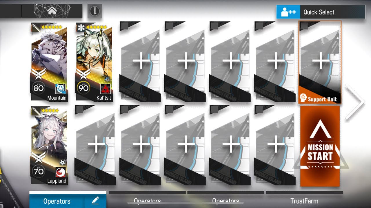 Arknights | IC-7 Trust Farm 3 Operators