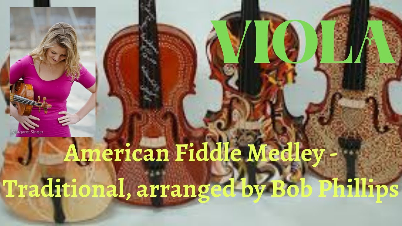 American Fiddle Medley arr. by Bob Phillips - Viola - Performance Play-Along & Viola tutorial