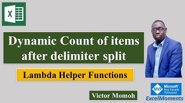 LAMBDAS to sum by delimiters - Excel