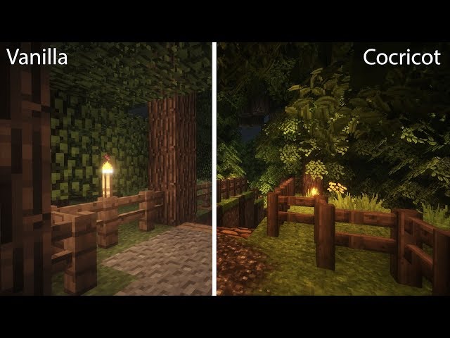 Minecraft Vanilla vs Cocricot [4K/60FPS] class=