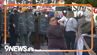 Protesters Gather Outside of Nancy Pelosi's Home Calling For a Ceasefire