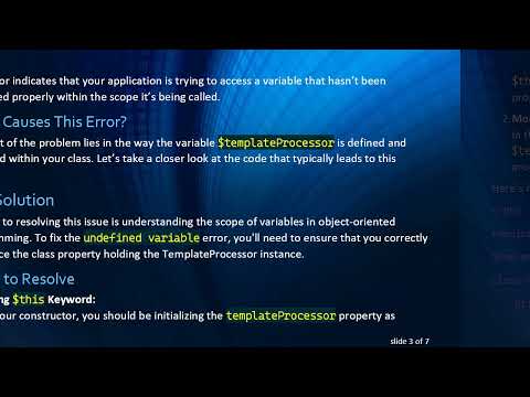 How to Fix the Undefined Variable Error in PHPWord TemplateProcessor Code