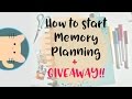 Memory Planning Basics + (Closed) Planner Giveaway!