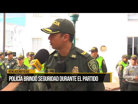 Policía brindó seguridad durante el partido de Colombia