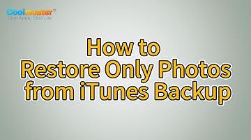 How to Restore Only Photos from iTunes Backup? [Solved]