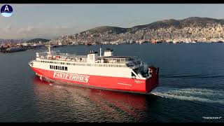 “ΘΕΟΛΟΓΟΣ Π” #FastFerries Σημερινή άφιξη στην ναυπηγοεπισκευαστική ζώνη περάματος