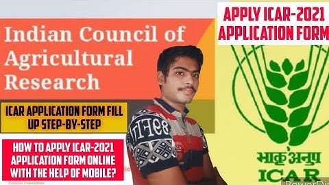 How to apply ICAR-2021 Application Form || With The Help Of Your Mobile || Details Step By Step