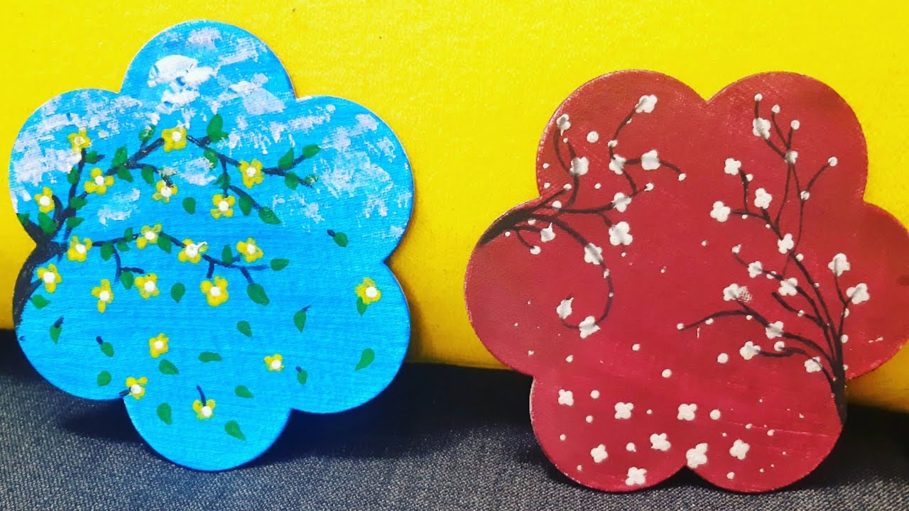 Easy painting| Canvas painting | Painting techniques for beginners