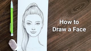 How to Draw a Face ✍️ Easy Drawing for Girls