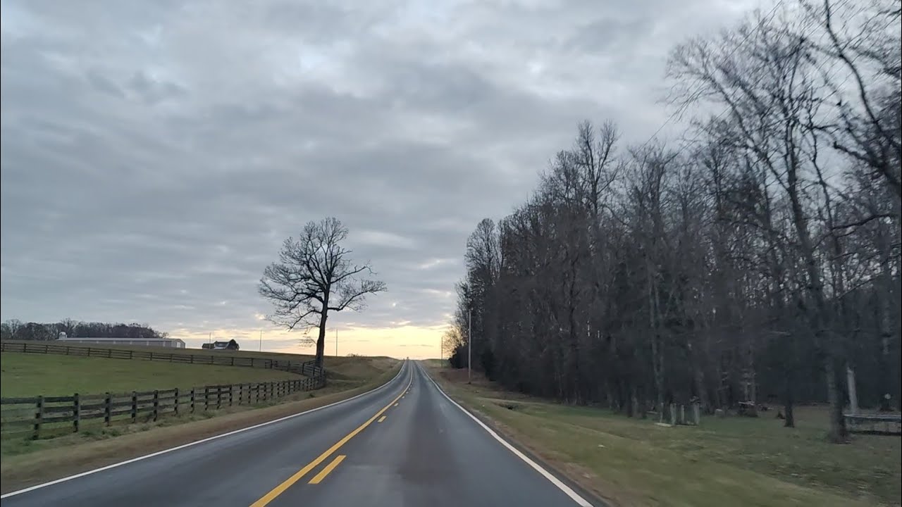 Rural North Carolina Relaxing Dusk Drive Granville and Person County NC
