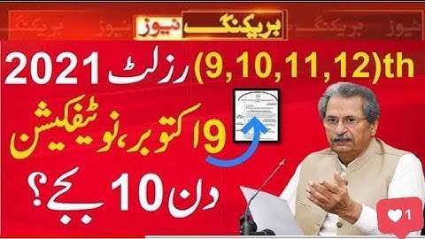 Today Result News 9th class result 2021 10th Class Result 2021 -12th Result 2021- Metric Result 2021