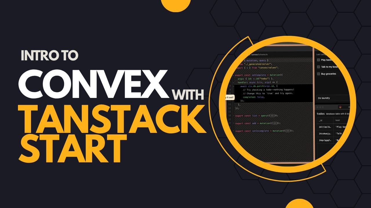 Intro to Convex w/ Tanstack Start - Building a simple CRM - YouTube