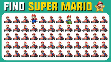 【Easy, Medium, Hard Levels】Can you Find the Odd Super Mario in 10 seconds